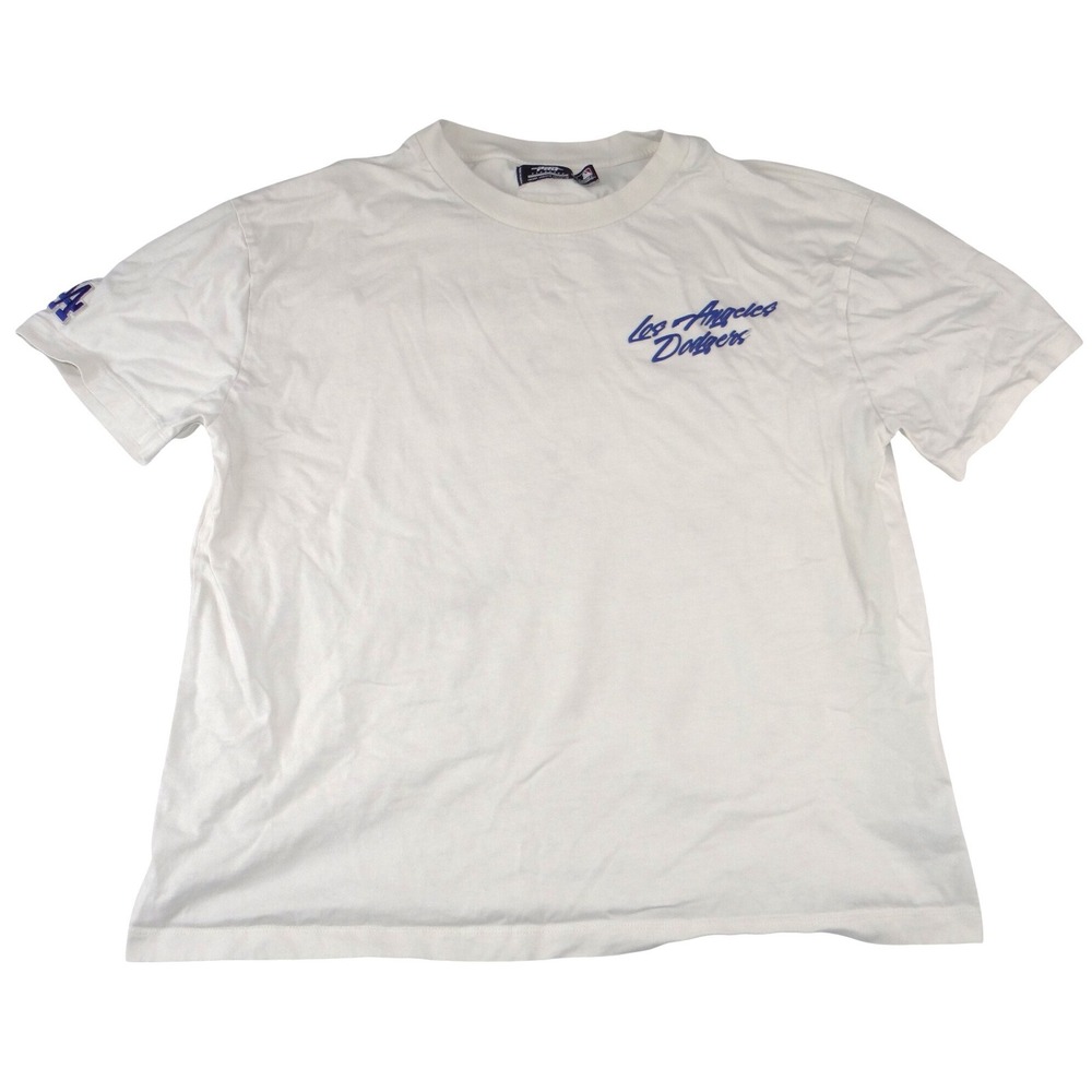 Pro Standard Los Angeles Dodgers Cream Embroidered T-Shirt Mens XL MLB